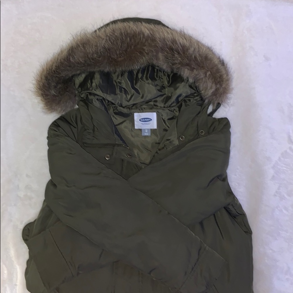 Old Navy army-green winter coat